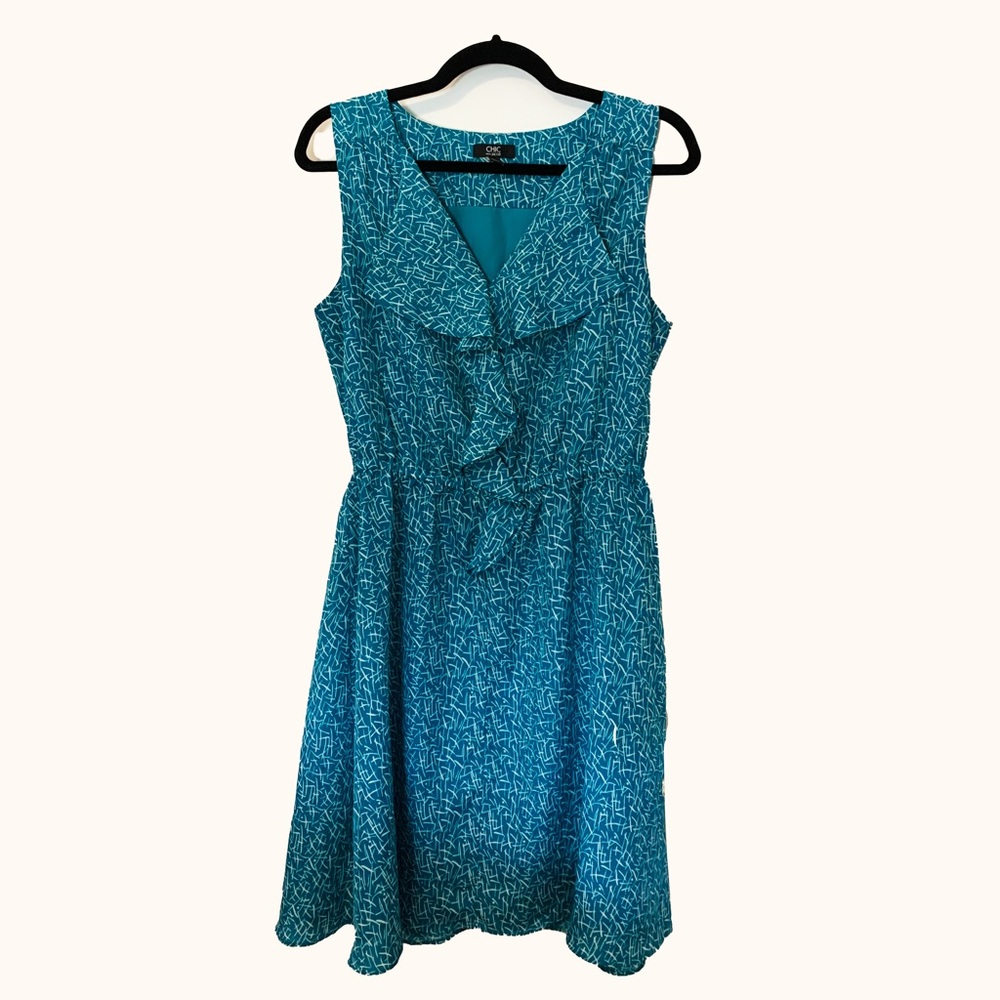 Chic by Jacob Light Blue Dress Sz M